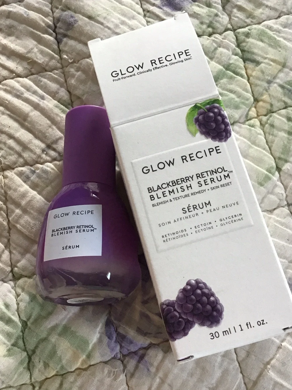 New Glow Recipe Purple Blackberry Retinol Blemish Serum